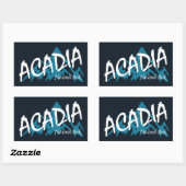 アカディア国立公園マウンテンズ 長方形シール (シート)