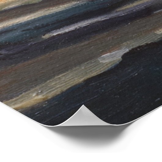 アカディア国立公園メインのボートの風光明媚な景色 ポスター (角)