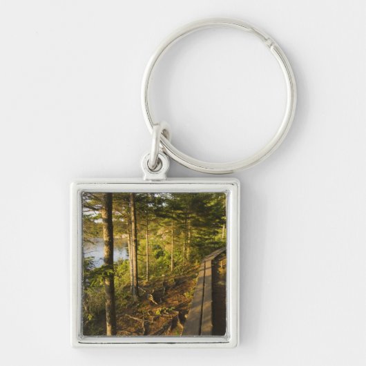 アカディア国立公園メインの木造歩道 キーホルダー (正面)