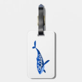 アカディア国立公園メインクジラ ラゲッジタグ (裏面縦)