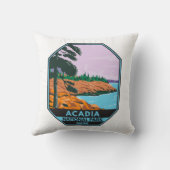 アカディア国立公園メインバーハーバーヴィンテージ クッション (裏面)