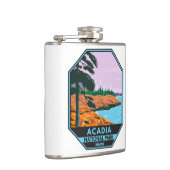 アカディア国立公園メインバーハーバーヴィンテージ フラスク (右)