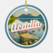 アカディア国立公園メインランドスケープ写真S セラミックオーナメント (裏面)