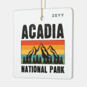 アカディア国立公園メインレトロカスタム年 セラミックオーナメント (左)