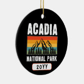 アカディア国立公園メインレトロカスタム年 セラミックオーナメント (右)