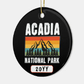 アカディア国立公園メインレトロカスタム年 セラミックオーナメント (左)
