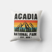 アカディア国立公園メインレトロヴィンテージ クッション (裏面)