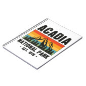 アカディア国立公園メインレトロヴィンテージ ノートブック (左側)