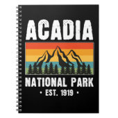 アカディア国立公園メインレトロヴィンテージ ノートブック (正面)