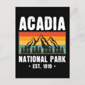 アカディア国立公園メインレトロヴィンテージ ポストカード (正面)