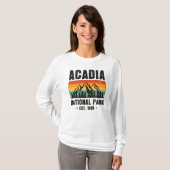 アカディア国立公園メインレトロヴィンテージ Tシャツ (正面フル)