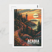 アカディア国立公園メイン米国国立公園 ポストカード (正面/裏面)