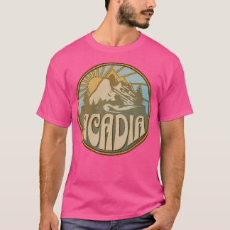 アカディア国立公園メイン自然マウンテンハイキング Tシャツ