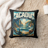 アカディア国立公園メイン クッション (ブランケット)