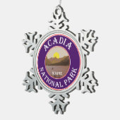 アカディア国立公園メイン スノーフレークピューターオーナメント (右)