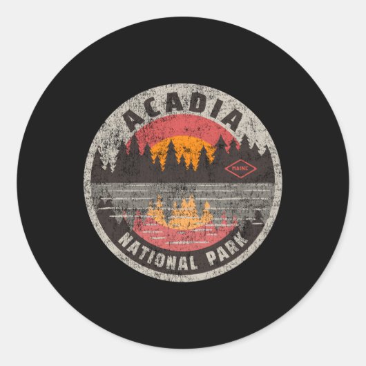 アカディア国立公園メーンカムハイキング ラウンドシール (正面)