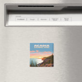 アカディア国立公園メーンコーストレトロ マグネット (インサイチュ (食洗機))