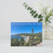 アカディア国立公園メーンサンドビーチ旅行写真 ポストカード (スタンド正面)