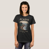 アカディア国立公園メーンシーニックビュー Tシャツ (正面フル)