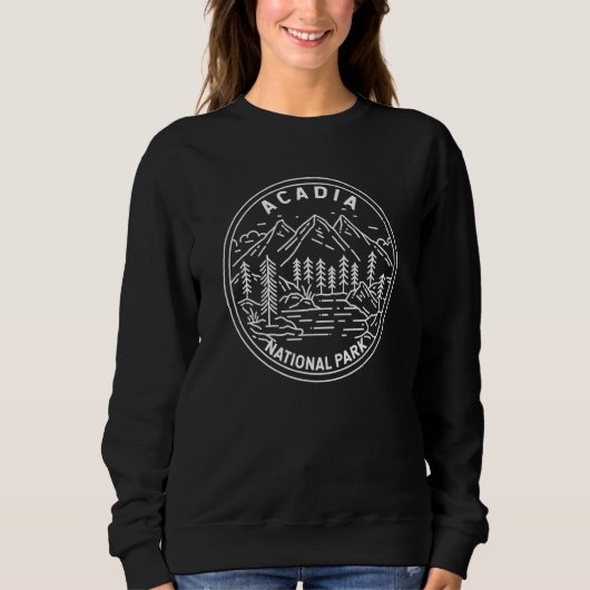 アカディア国立公園メーンモノリミニマルン スウェットシャツ (正面)