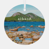 アカディア国立公園ヨルダン池 ガラスオーナメント (裏面)