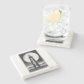 アカディア国立公園ライトハウスムーン ストーンコースター (横)