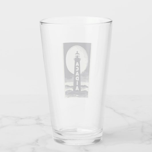 アカディア国立公園ライトハウスムーン タンブラーグラス (裏面)