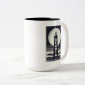 アカディア国立公園ライトハウスムーン ツートーンマグカップ (正面右)
