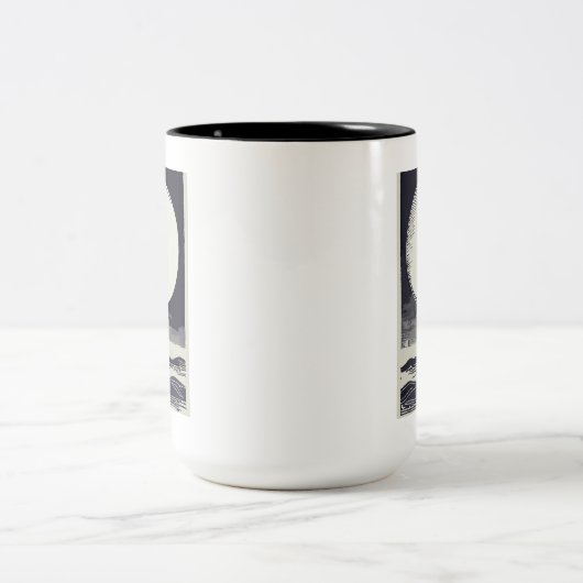 アカディア国立公園ライトハウスムーン ツートーンマグカップ (中央)