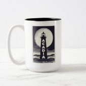 アカディア国立公園ライトハウスムーン ツートーンマグカップ (左)