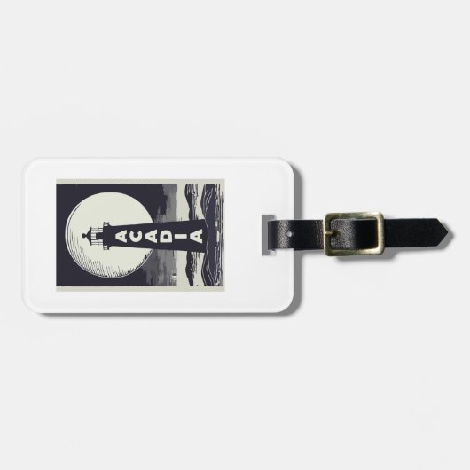 アカディア国立公園ライトハウスムーン ラゲッジタグ (正面横)