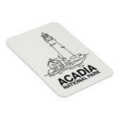 アカディア国立公園ライトハウスラインアート マグネット (右側)