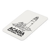 アカディア国立公園ライトハウスラインアート マグネット (左側)