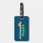 アカディア国立公園レトロ ラゲッジタグ (裏面縦)