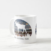 アカディア国立公園ヴィンテージムースカスタマイズ コーヒーマグカップ (正面左)