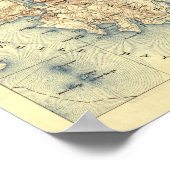 アカディア国立公園地形図 ポスター (角)