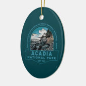 アカディア国立公園灯台コレクターホリデー セラミックオーナメント (左)