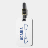 アカディア国立公園登山クイックドロー ラゲッジタグ (正面縦)