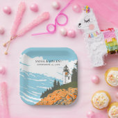 アカディア国立公園結婚レトロ ペーパープレート (パーティー)