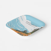 アカディア国立公園結婚レトロ ペーパープレート (傾斜あり)