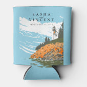 アカディア国立公園結婚レトロ 缶クーラー (正面)