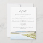 アカディア国立公園結婚詳細カード 招待状 (正面)