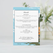 アカディア国立公園結婚詳細レトロ 招待状 (スタンド正面)