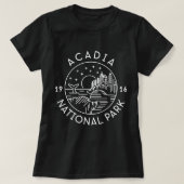 アカディア国立公園1916メインバーハーバー Tシャツ (デザイン正面)