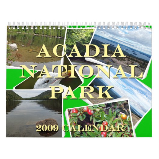 アカディア国立公園2009のカレンダー カレンダー (カバー)