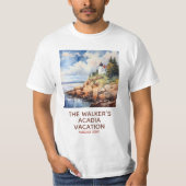 アカディア国立公園 – パークバスハーバーライトハウス Tシャツ (正面)