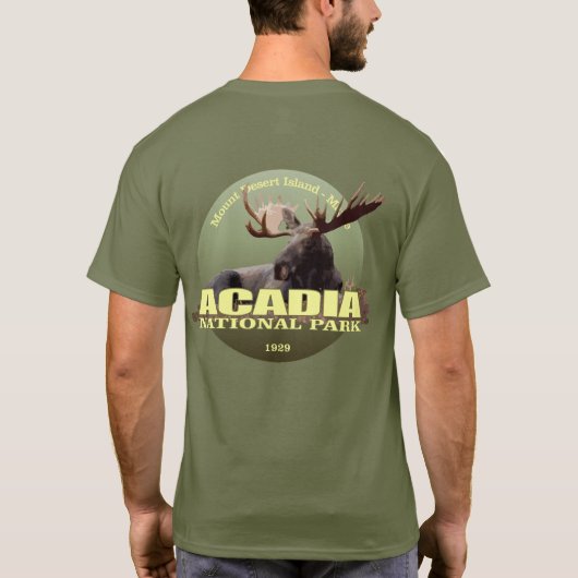 アカディア国立公園(ムース) WT Tシャツ (裏面)