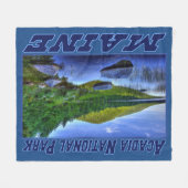 アカディア国立公園、メインのフリースブランケット フリースブランケット (正面(横))