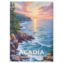 アカディア国立公園 | メイン州の絵画 旅行アート