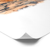 アカディア国立公園 メイン州 ポスター 水彩画 (角)